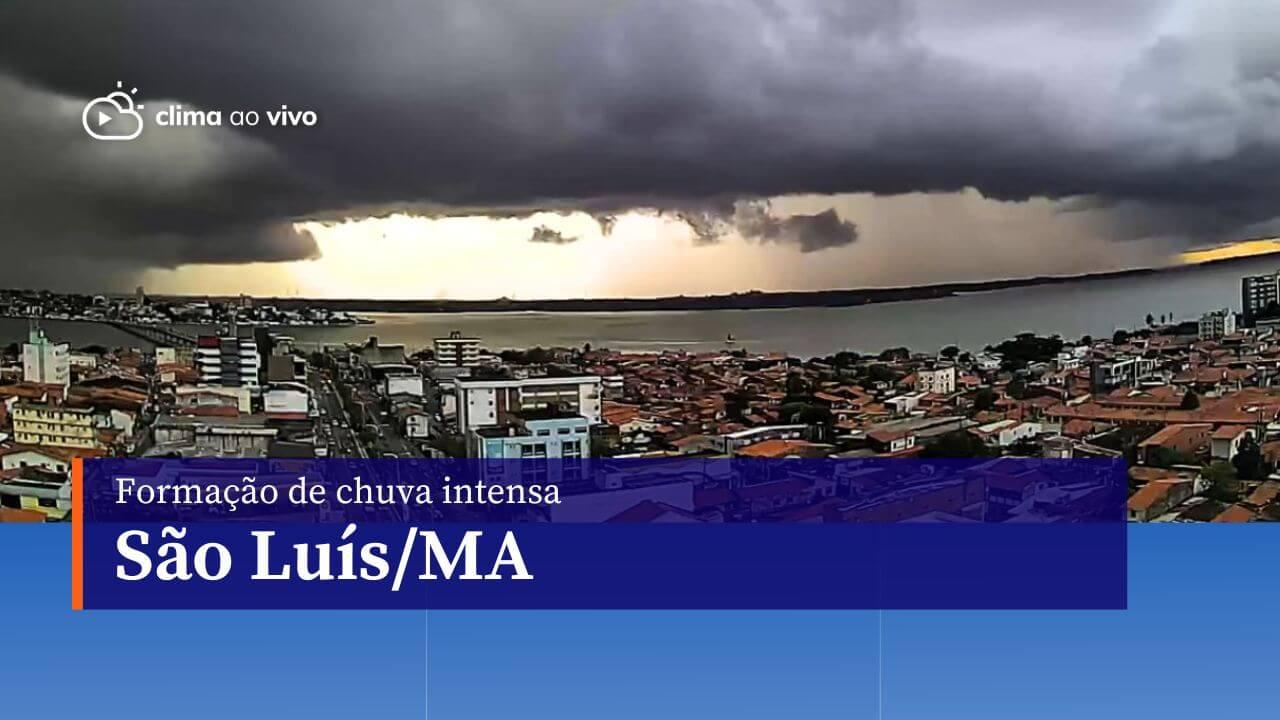 Formação de chuva intensa em São Luís/MA, na tarde desta quarta-feira - 05/06/24