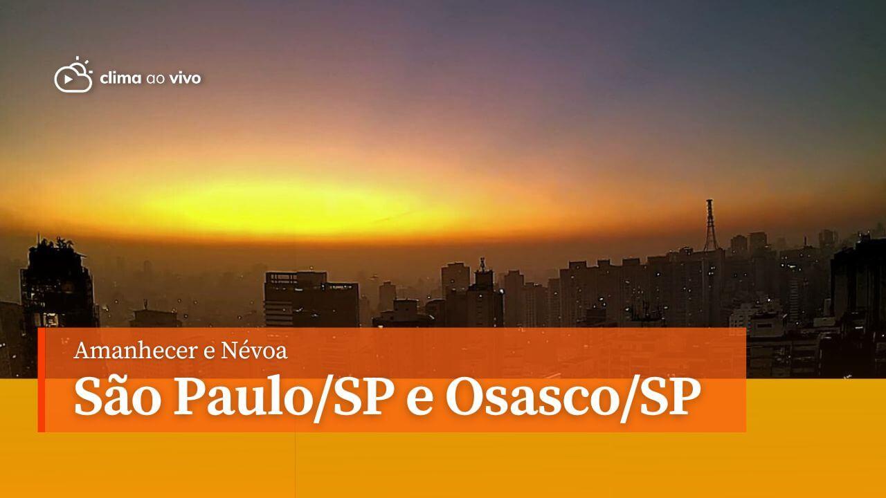 Amanhecer com névoa em várias partes da região metropolitana de São Paulo/SP - 07/06/24