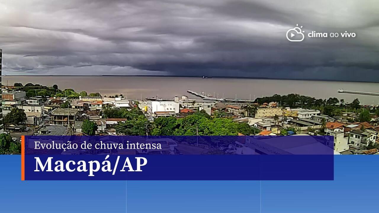 Evolução de chuva intensa em Macapá/AP - 11/06/24