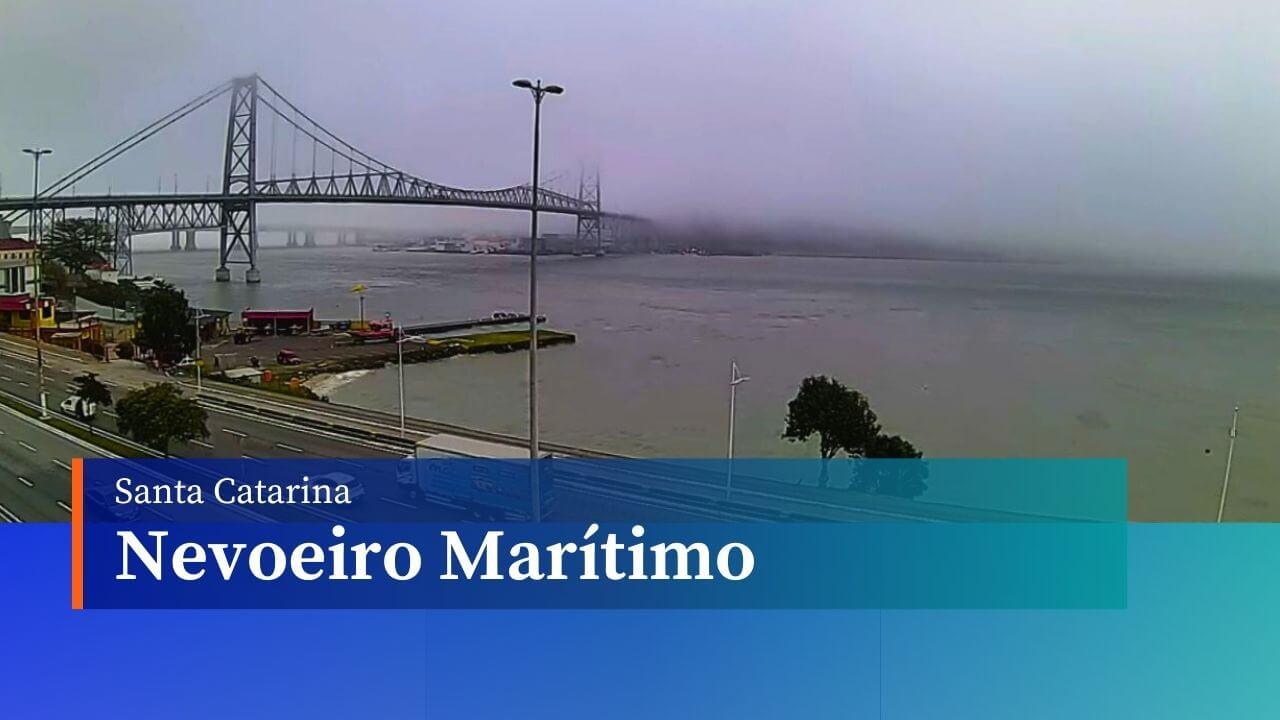 Nevoeiro marítimo invade cidades do litoral catarinense e afeta alguns serviços da região - 24/07/24