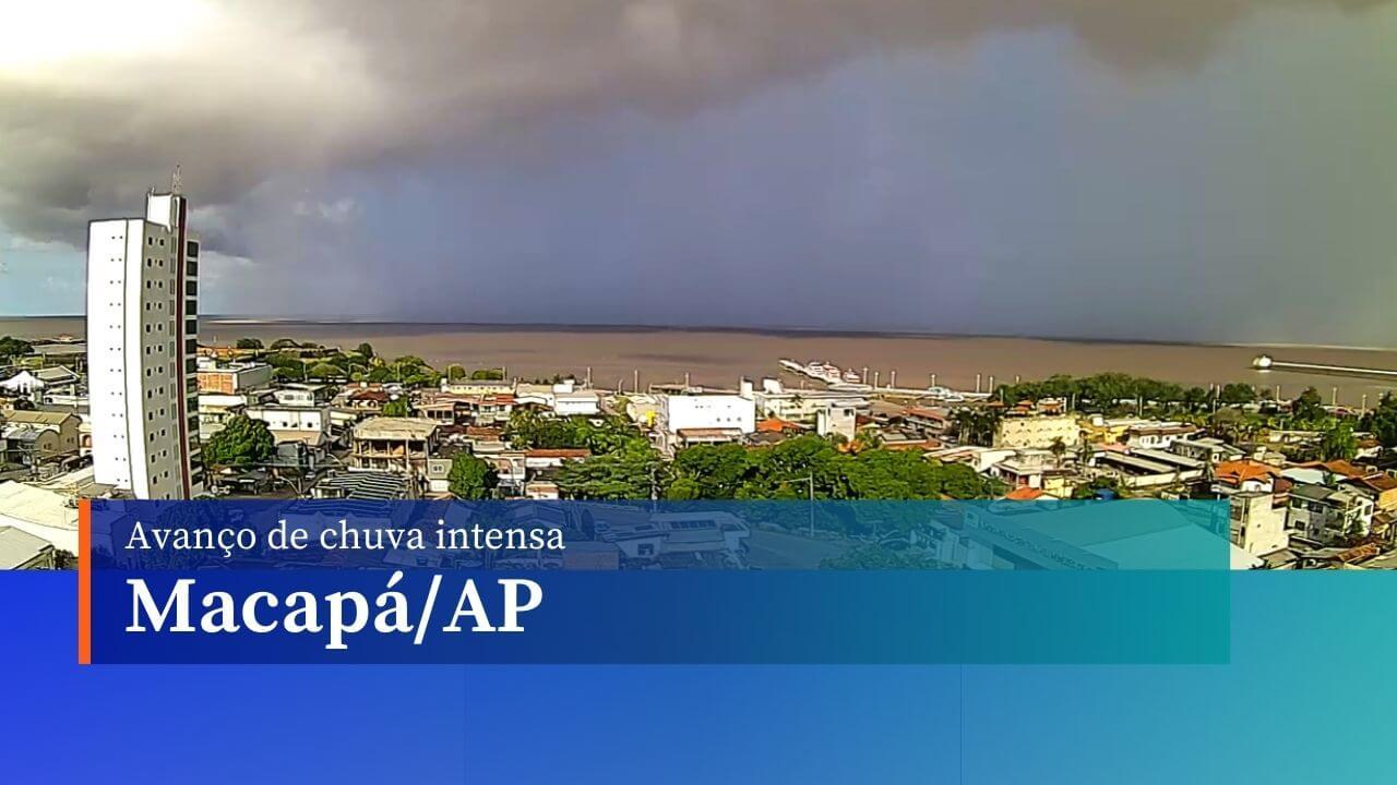 Avanço de chuva intensa e ventania em Macapá/AP - 29/07/24