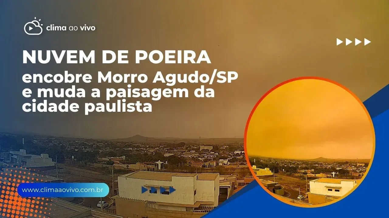 Nuvem de poeira encobre Morro Agudo/SP e muda a paisagem da cidade paulista - 12/09/24