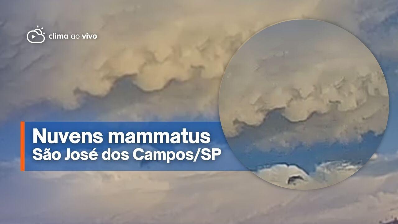 Nuvens Mammatus em São José dos Campos/SP - 21/10/22
