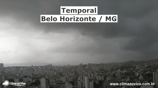 Câmeras registram temporal em Belo Horizonte / MG - 06/02/20